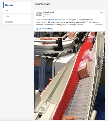 carryline conveyors spirals automation on Linkedin