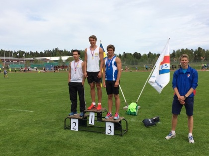 Jacob och Erik på pallen