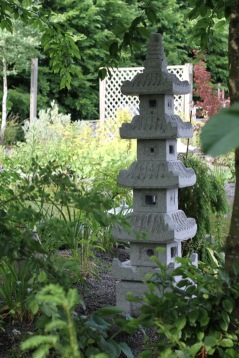 japansk trädgård Pagod lanterna