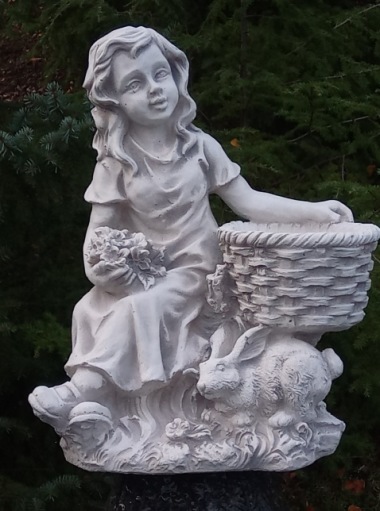 Trädgårdskonst Elly staty flicka