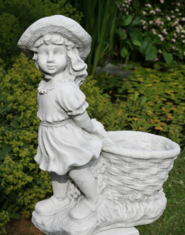 Trädgårdskonst flicka , staty Jenny