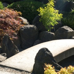 branitbro, stenbro japansk trädgård