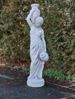 Vit staty, Trädgårdskonst