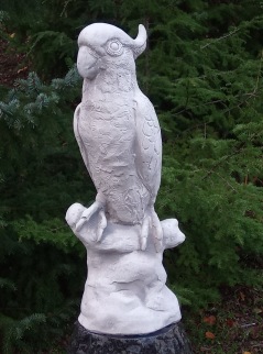 trädgårdskonst papegoja , skulptur till trädgården