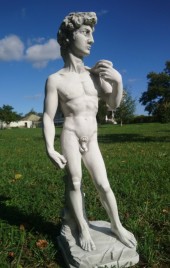 Trädgårdskonst statyer adam