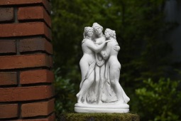 trädgårdskonst tre damer , trädgårdsskulptur
