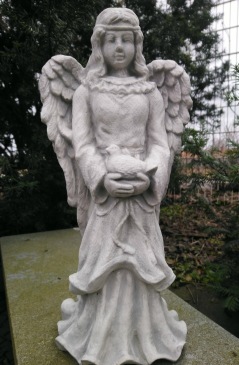 Trädgårdskonst ängel skulptur