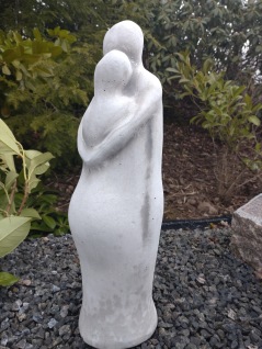 trädgårdskonst modern figur vit