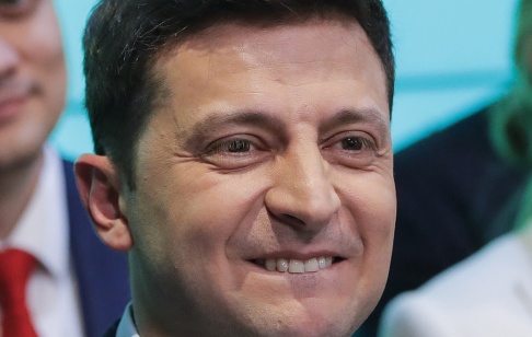 Vadim Ghirda Komikern och skådespelaren Volodymyr Zelenskyj valdes nyligen till president i Ukraina. Arkivbild. Vadim Ghirda Komikern och skådespelaren Volodymyr Zelenskyj valdes nyligen till president i Ukraina. Arkivbild.