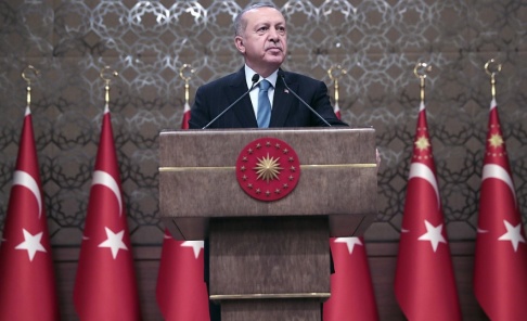 Presidential Press Service via AP Turkiets president Recep Tayyip Erdogan. Arkivbild. Presidential Press Service via AP Turkiets president Recep Tayyip Erdogan. Arkivbild.