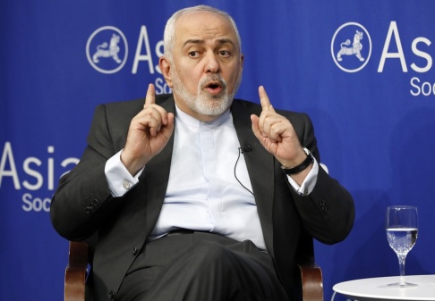 Richard Drew/AP/TT "Det kommer inte att bli krig eftersom vi inte vill ha ett krig", säger Irans utrikesminister Mohammad Javad Zarif. Arkivbild. Richard Drew/AP/TT "Det kommer inte att bli krig eftersom vi inte vill ha ett krig", säger Irans utrikesminister Mohammad Javad Zarif. Arkivbild.