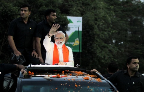 Statsminister Narendra Modi på valkampanj i Bhubaneswar. Foto: Zuma Press. TT Nyhetsbyrån. Statsminister Narendra Modi på valkampanj i Bhubaneswar. Foto: Zuma Press. TT Nyhetsbyrån.