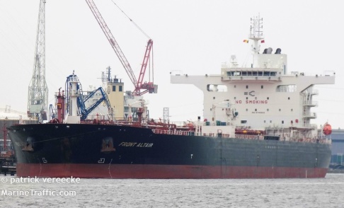 Patrick Vereecke/Marine Traffic/AP/TT Ett av de attackerade fartygen, MT Front Altair. Arkivbild tagen i Belgien. Patrick Vereecke/Marine Traffic/AP/TT Ett av de attackerade fartygen, MT Front Altair. Arkivbild tagen i Belgien.