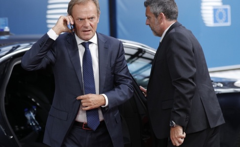 Geoffroy van der Hasselt/AP/TT EU:s permanente rådsordförande Donald Tusk. Arkivbild. Geoffroy van der Hasselt/AP/TT EU:s permanente rådsordförande Donald Tusk. Arkivbild.