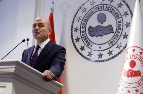 Burhan Ozbilici/AP/TT Turkiets inrikesminister Suleyman Soylu. Arkivbild Burhan Ozbilici/AP/TT Turkiets inrikesminister Suleyman Soylu. Arkivbild