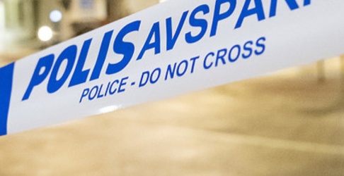Johan Nilsson/TT Polisen har spärrat av ett område där en tomhylsa hittades. Arkivbild. Johan Nilsson/TT Polisen har spärrat av ett område där en tomhylsa hittades. Arkivbild.