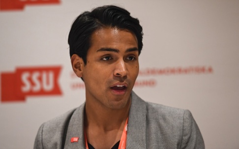 Erik Simander/TT SSU-ordföranden Philip Botström och förbundsstyrelsen vill skärpa klimatpolitiken. Arkivbild. Erik Simander/TT SSU-ordföranden Philip Botström och förbundsstyrelsen vill skärpa klimatpolitiken. Arkivbild.