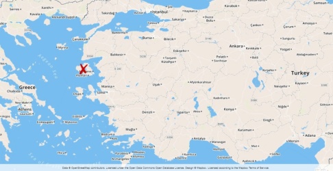 TT Den grekiska ön Lesbos. TT Den grekiska ön Lesbos.