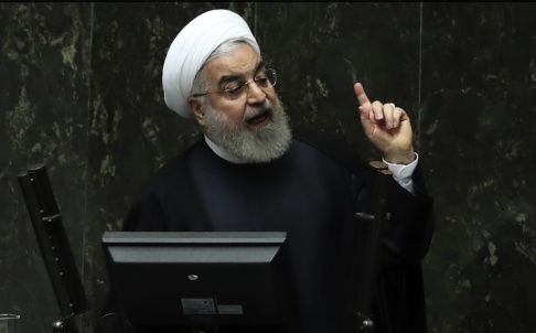 Vahid Salemi/AP/TT Irans president Hassan Rohani i parlamentet tidigare i veckan. Vahid Salemi/AP/TT Irans president Hassan Rohani i parlamentet tidigare i veckan.