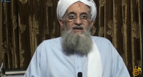 Site via AP/TT Ayman al-Zawahri i en video som publicerades av terrorrörelsen al-Qaida 2014. Arkivbild. Site via AP/TT Ayman al-Zawahri i en video som publicerades av terrorrörelsen al-Qaida 2014. Arkivbild.