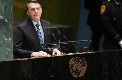 Mary Altaffer/AP/TT Brasiliens president Jair Bolsonaro talade inför FN:s generalförsamling på tisdagen. Mary Altaffer/AP/TT Brasiliens president Jair Bolsonaro talade inför FN:s generalförsamling på tisdagen.