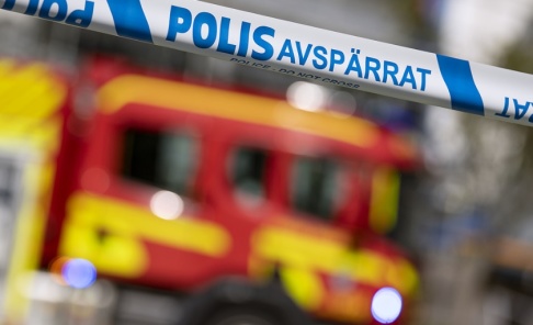 Johan Nilsson/TT En person har förts till sjukhus. Arkivbild. Johan Nilsson/TT En person har förts till sjukhus. Arkivbild.