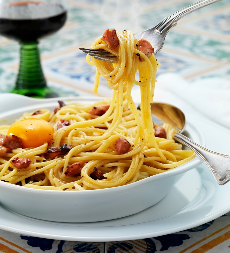 Spaghetti alla Carbonara. Foto: Fredrik Rege©