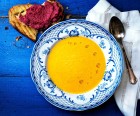 Morotssoppa, rödbetshummus, recept, På tallriken, matblogg