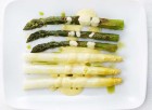 Sparris med Mousselinesås & ramslöksolja, recept, På tallriken, matblogg