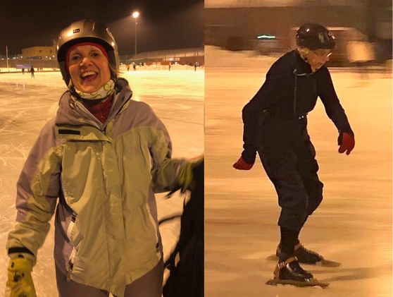 Marianne Gustavsson glad femma i Ladies Äldre och Anna Lamm i klassen Ladies Äldre Veteraner (80 år och äldre), tvåa efter Barbro Klintmark.