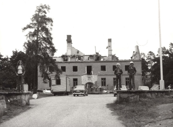 Det gamla stadshuset rivs år 1972. Foto: Sten Schüssler Det gamla stadshuset rivs år 1972. Foto: Sten Schüssler