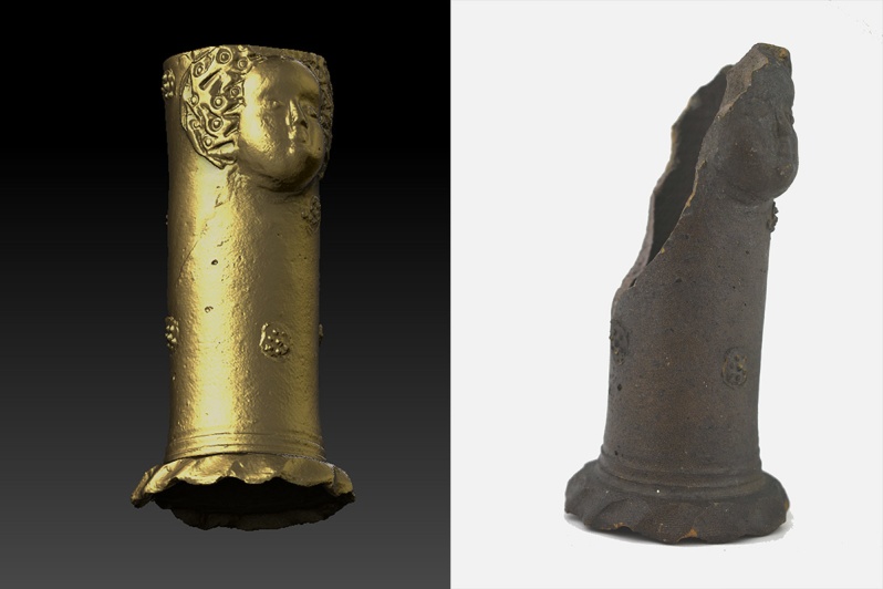 Medieval stoneware archaelogical finding. Reconstructed by Molithaeus Medieval stoneware archaelogical finding. Reconstructed by Molithaeus