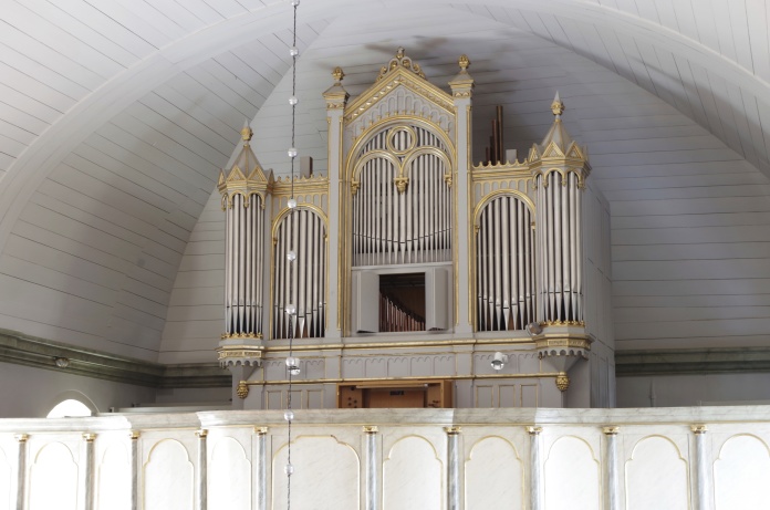 Lockne kyrkans orgel. foto Michael Eriksson