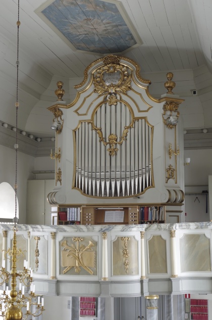 Orgel i Näs kyrka. foto Michael Eriksson