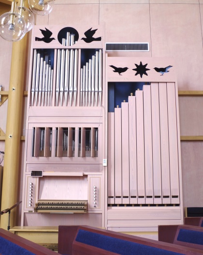 Orgel i Heliga ljusets kyrka foto Michael Eriksson