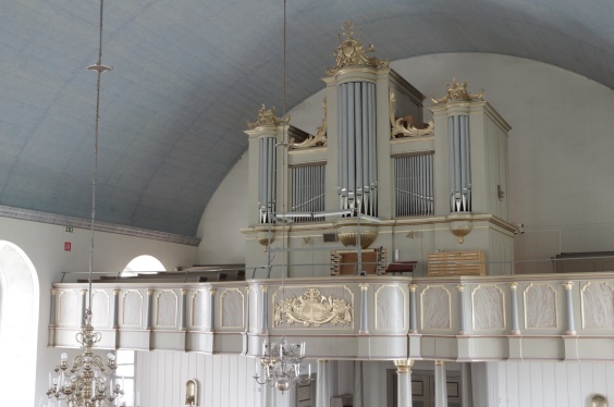 Aspås kyrkans orgel. foto Michael Eriksson