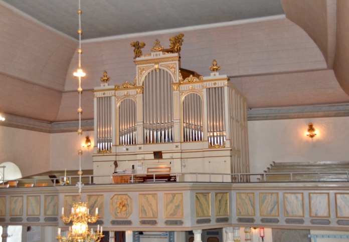 Orgeln i Offerdals kyrka foto Håkan Dahlén