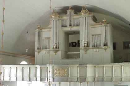 Orgelfasaden Sunne. foto Michael Eriksson
