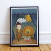 Lion buddies | Circus Contraire | Print