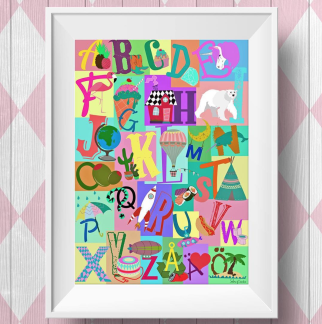 ABC Poster Colourful - abc poster