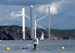 Det flytande vindaggregatet från Seatwirl kan användas på djupare vatten. Foto: Seatwirl Det flytande vindaggregatet från Seatwirl kan användas på djupare vatten. Foto: Seatwirl