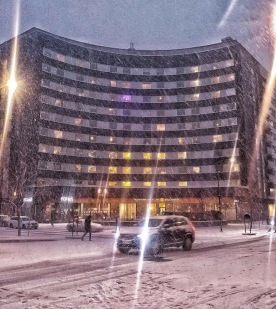 Bankenhuset i snöglopp 26/12. Bild: ac Bankenhuset i snöglopp 26/12. Bild: ac