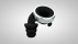 Knops 3D render - Black Silver