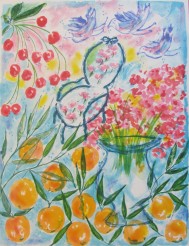 Lena Linderholm Trädgårdsdröm ca 60 x 80 Lena Linderholm Trädgårdsdröm ca 60 x 80