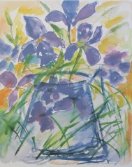 Lena Linderholm, Iris 50 x 70 / Blad Lena Linderholm, Iris 50 x 70 / Blad