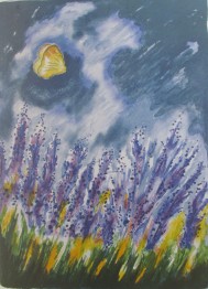 Gösta Linderholm, Lavendel 50 x 70 / Blad Gösta Linderholm, Lavendel 50 x 70 / Blad