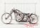 Sketches of the monster garage bike by Ola Stenegärd