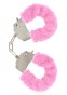 Furry  Cuffs - rosa