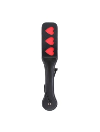 Paddle HEARTS 32cm black/red