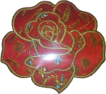 Textilmärke Asian Rose